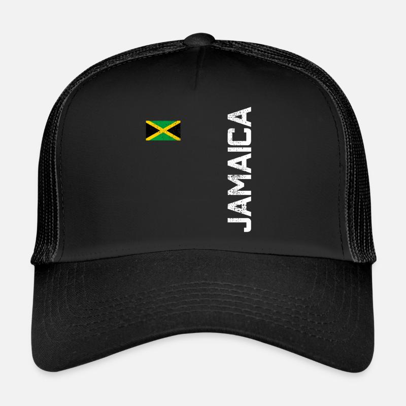 Jamaïque - Casquette trucker  - noir/noir
