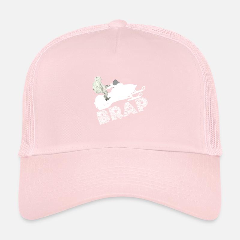 Brap snowmobile snowmobile snowmobile snow bike Trucker Cap