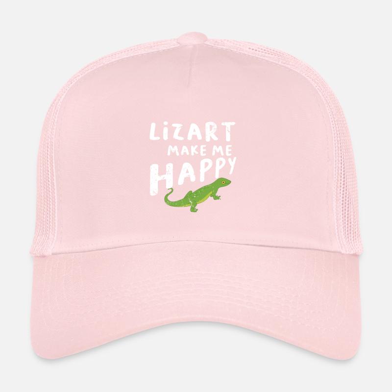 Echse Reptilien Eidechse Terrarium Geschenk Trucker Cap