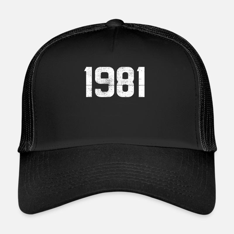 1981 Anniversaire numéro de l’année Casquette trucker 