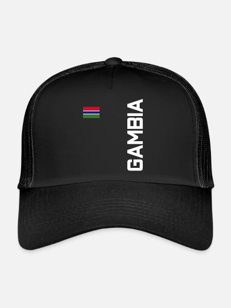 Gambia - Trucker Cap - Schwarz/Schwarz