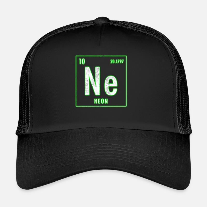 ELEMENT NÉON LUMINEUX - Casquette trucker  - noir/noir