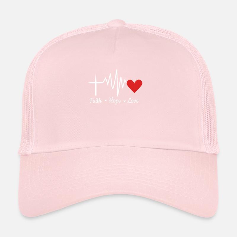 cooles Glauben Hoffen Lieben Geschenk Trucker Cap
