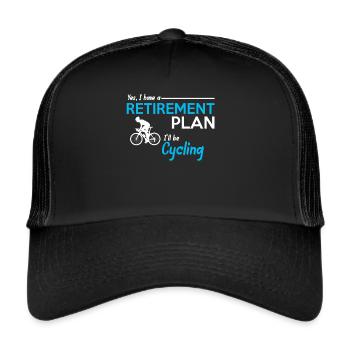 Bike-riding bike - Trucker Cap - black/black - Front