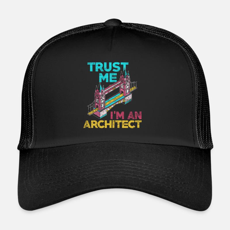 Architekt - Trucker Cap - Schwarz/Schwarz