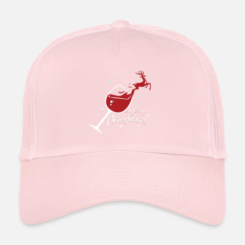 Christmas wine Trucker Cap