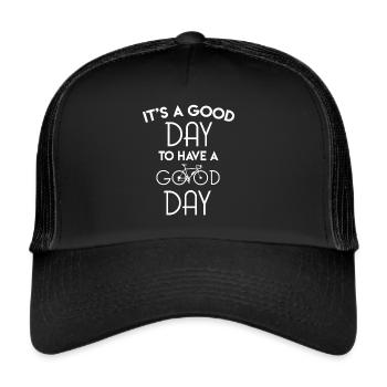Biking Bike Bicycle - Trucker Cap - black/black - Front