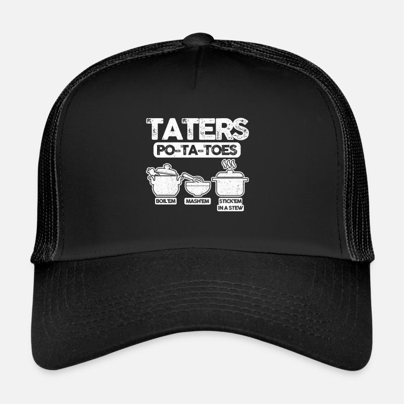 Taters Potatoes Potato - Trucker Cap - black/black