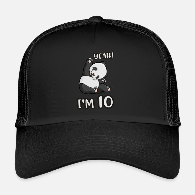 10. Geburtstag Panda Mädchen Pandabär Geschenk Trucker Cap