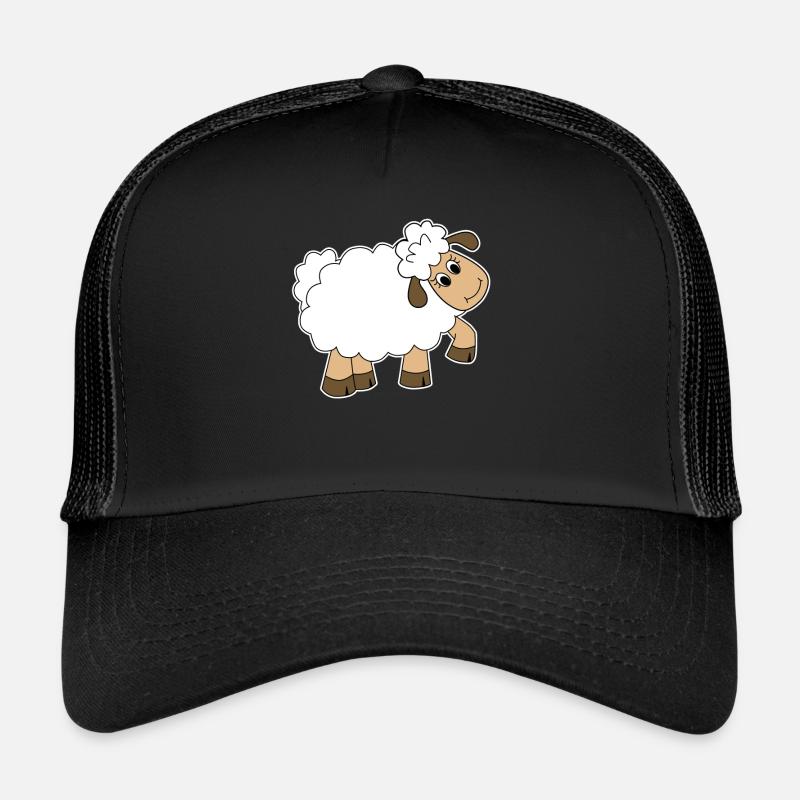 Cartoon cartoon wool farm sheep lamb gift Trucker Cap