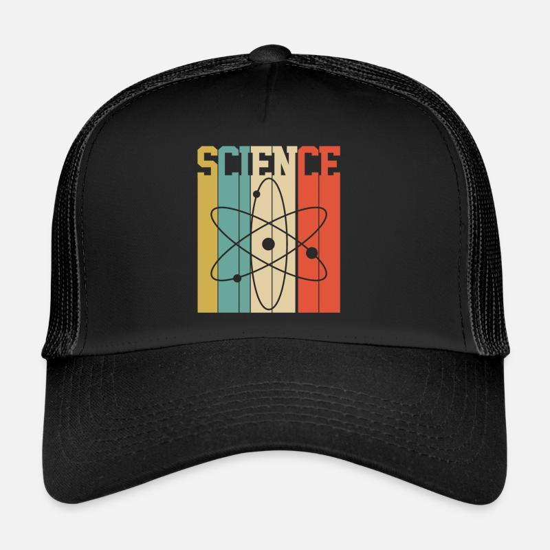 SCIENCE ATOM ELEMENT - Casquette trucker  - noir/noir