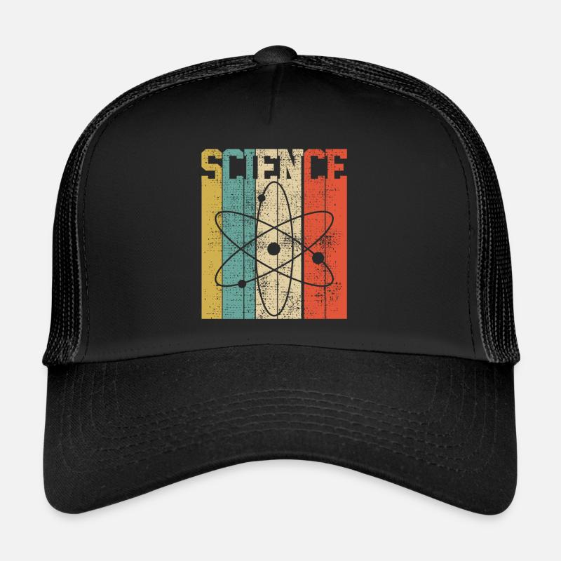 SCIENCE ATOM - Trucker Cap - Schwarz/Schwarz