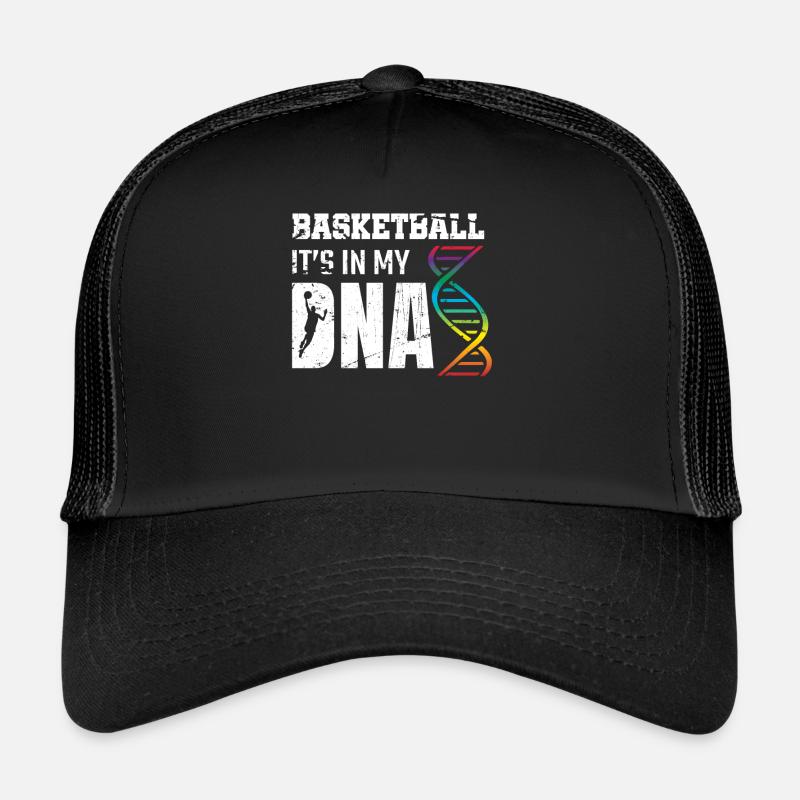 Basketball Basketballer GeschenkGeschenkidee - Trucker Cap - Schwarz/Schwarz