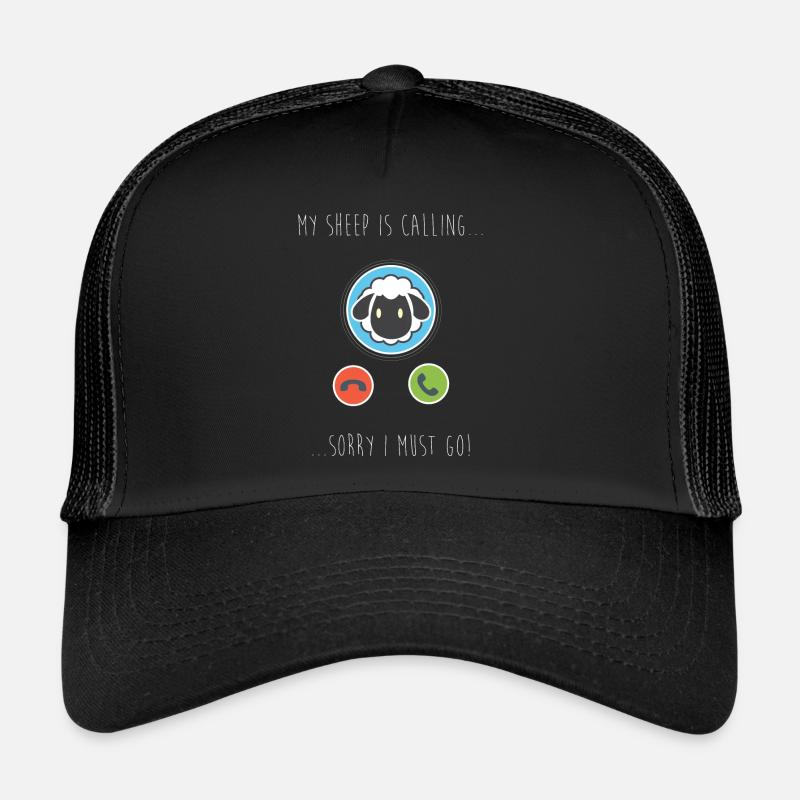 My Sheep Is Calling - Trucker Cap - black/black
