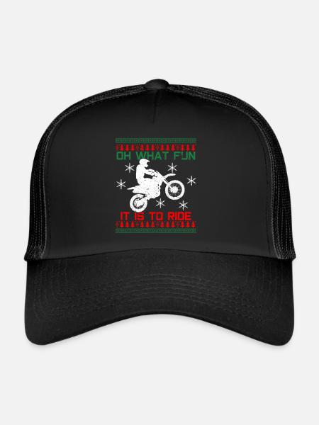 Motocross Christmas - Trucker Cap - black/black