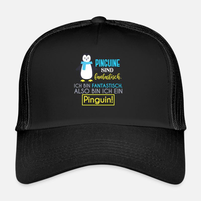 Pinguine Pinguine - Trucker Cap - Schwarz/Schwarz