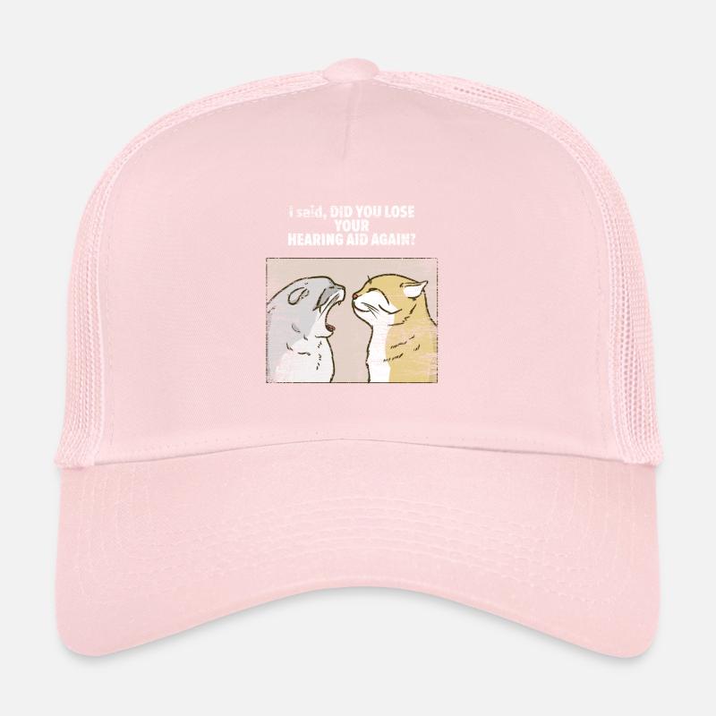 Cats Hearing Aid Hearing Aid Acoustician Gift Trucker Cap