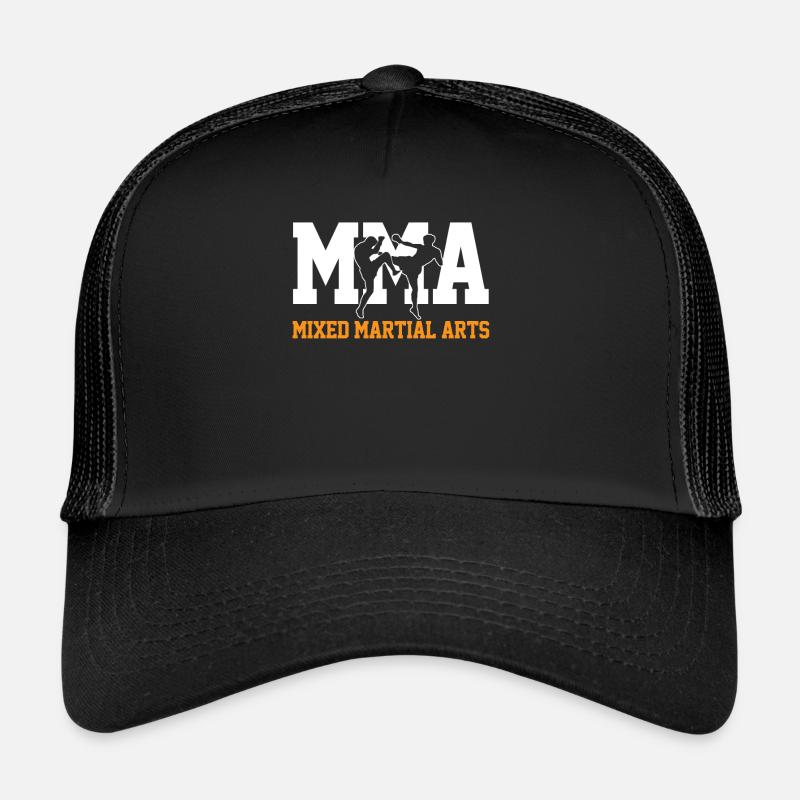 MMA SHIRT - Trucker Cap - Schwarz/Schwarz