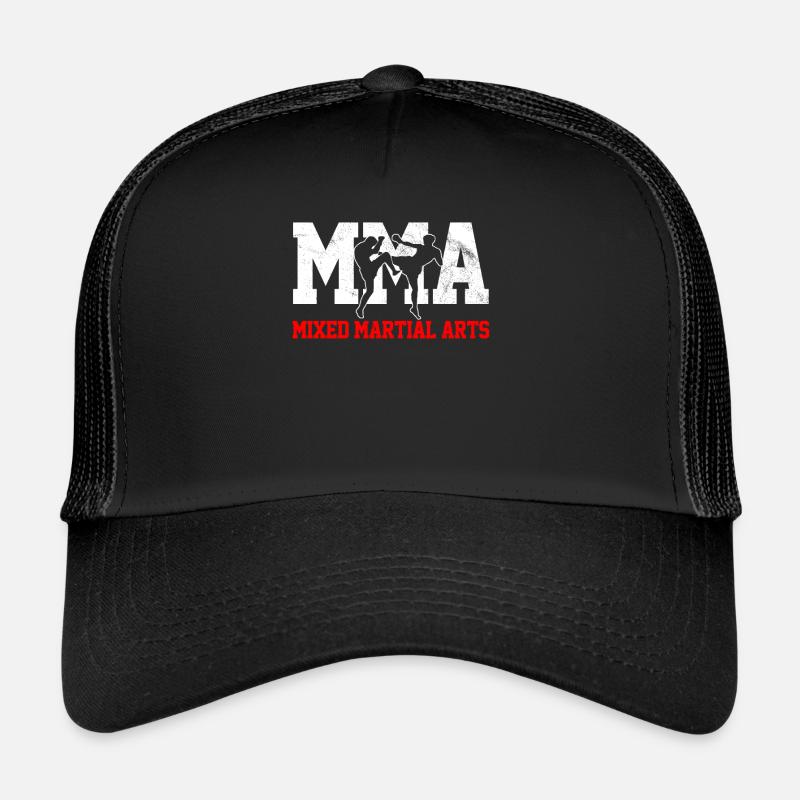 MMA - Casquette trucker  - noir/noir