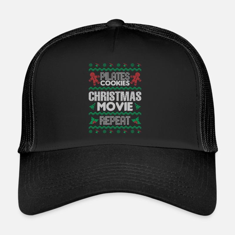 Chandail de répétition de films de Noël pour les biscuits Pilates Casquette trucker 
