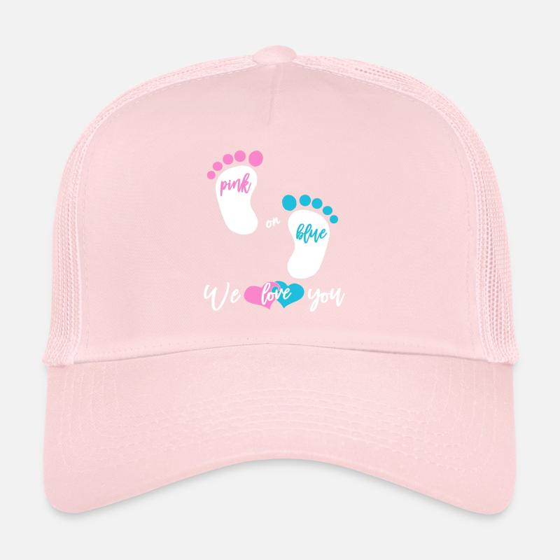 Pink or Blue Mädchen oder Junge Trucker Cap