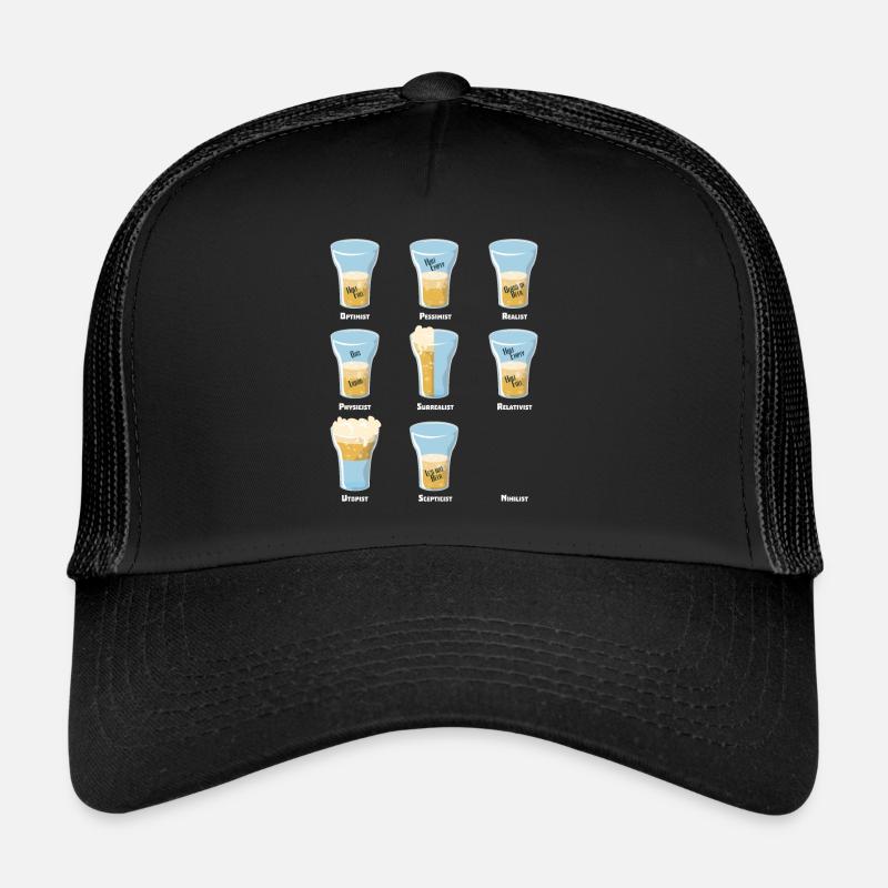 Bier Optimist Pessimist Realist Trucker Cap