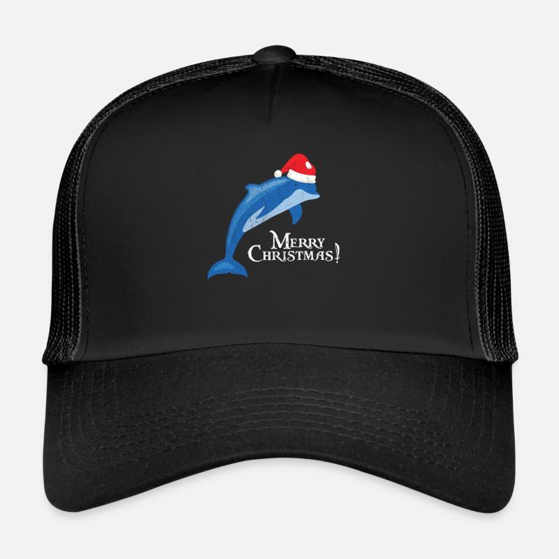 Delfin - Trucker Cap - Schwarz/Schwarz