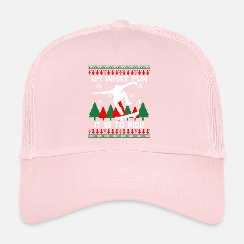 Planche à roulettes de Noël Casquette trucker 