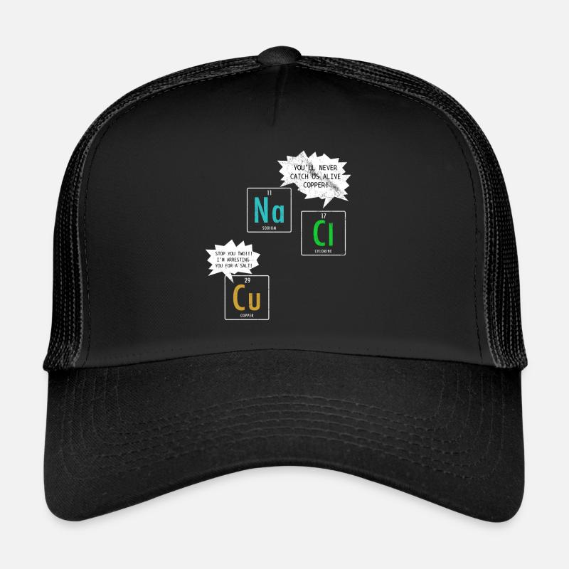 Chemistry joke - Trucker Cap - black/black