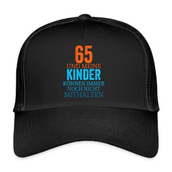 65th birthday - Trucker Cap - black/black - Front