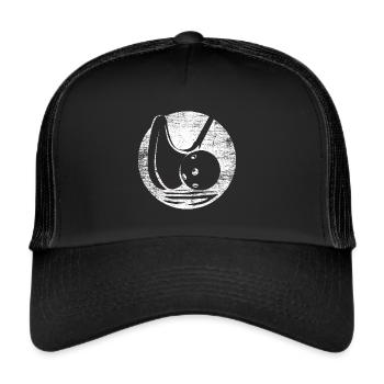 Unihockey Sport Hockey - Trucker Cap - Schwarz/Schwarz - Vorne