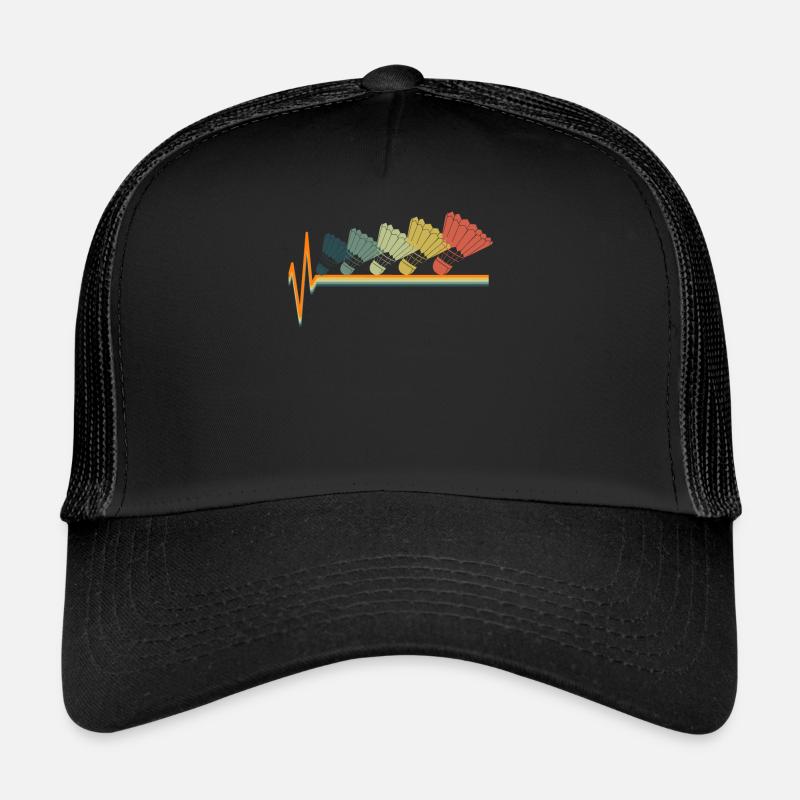 BADMINTON - Trucker Cap - Schwarz/Schwarz