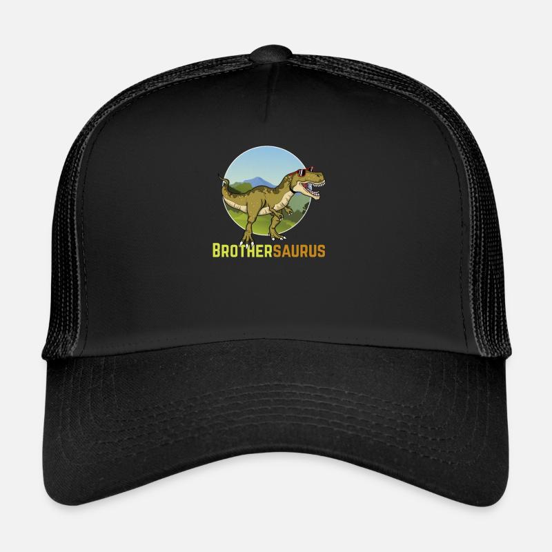 Brothersaurus - Trucker Cap - Schwarz/Schwarz
