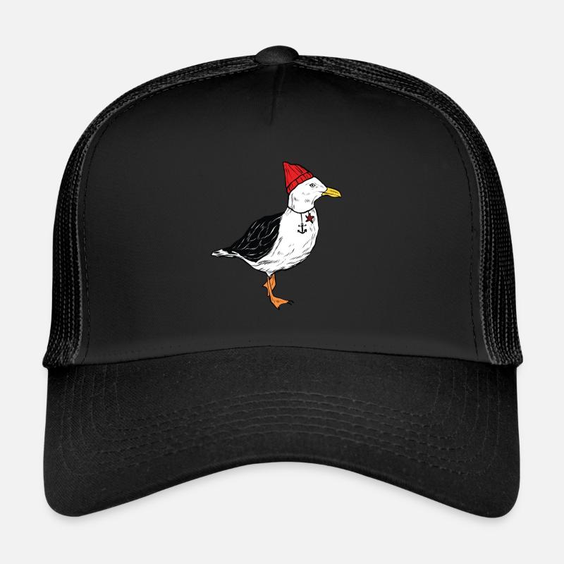 Seemöwe Möwe Möwen Küstenvogel Ostsee Nordsee Trucker Cap