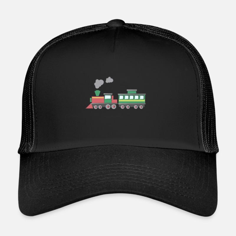 Train with wagons - Trucker Cap - black/black