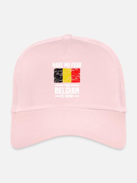 Belgium - Trucker Cap - pale pink - Front