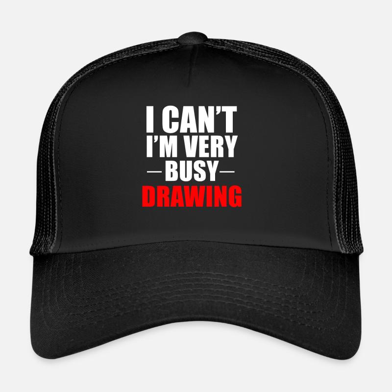 Dessin dessinateur dessin peinture cadeau Casquette trucker 
