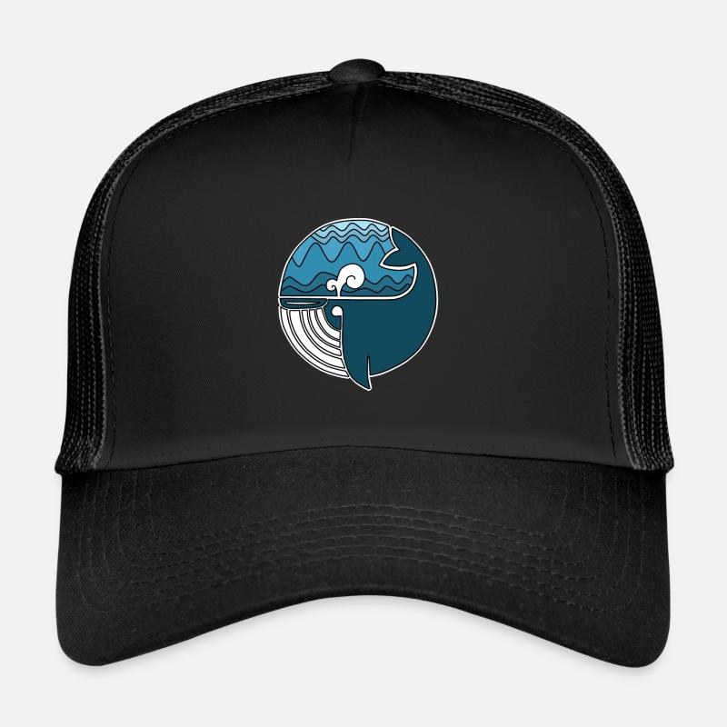 Wal Hai - Trucker Cap - Schwarz/Schwarz
