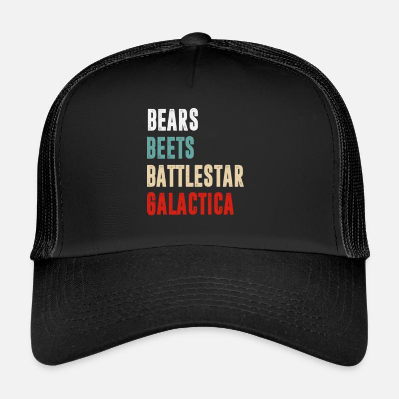 T-shirt Battlestar Galactica de Bears Beets Casquette trucker 