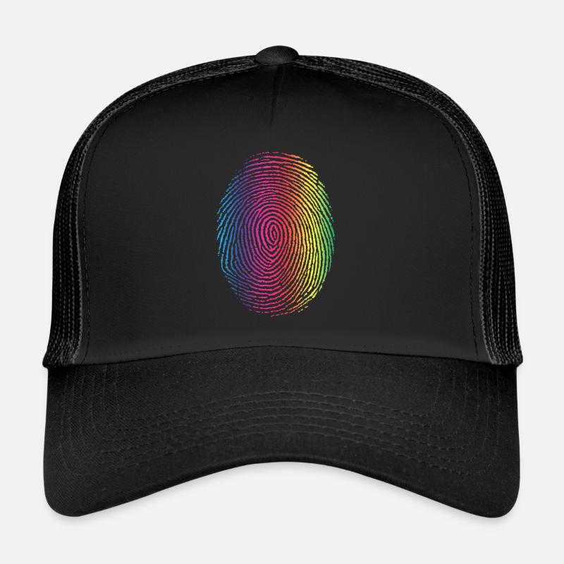 Empreinte arc-en-ciel - Identité Casquette trucker 