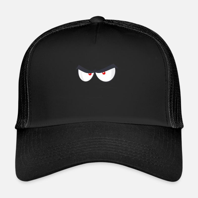 Angry Eyes Yeux en colère dans le comic style cadeau Casquette trucker 