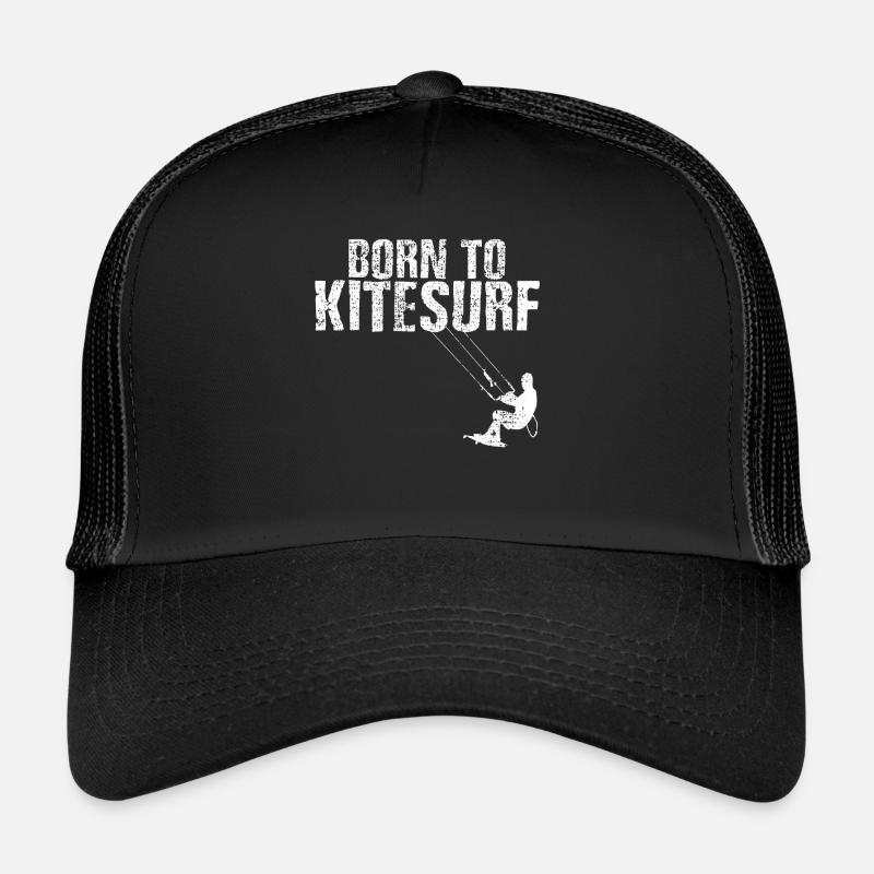 Kitesurfer - Trucker Cap - Schwarz/Schwarz