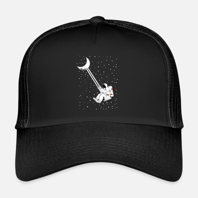 Spaceman - Trucker Cap - Schwarz/Schwarz