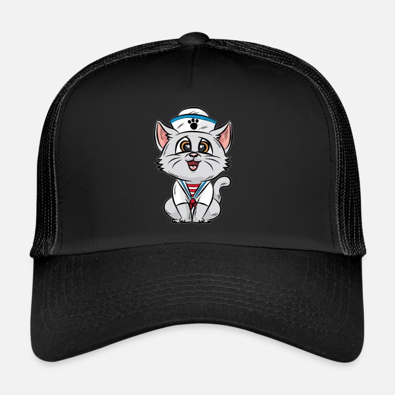 Matrose chat chat chat marin capitaine Casquette trucker 