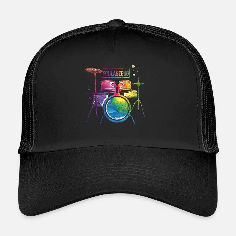 Schlagzeug - Trucker Cap - Schwarz/Schwarz