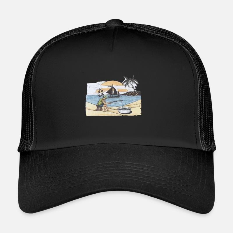Pêche pêcheur passe-temps pêche pêche sportive Casquette trucker 