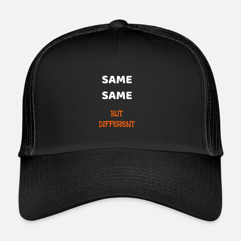 SAME SAME BUT DIFFERENT - Casquette trucker  - noir/noir