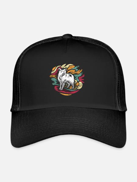 Border Collie Gift - Trucker Cap - black/black - Front