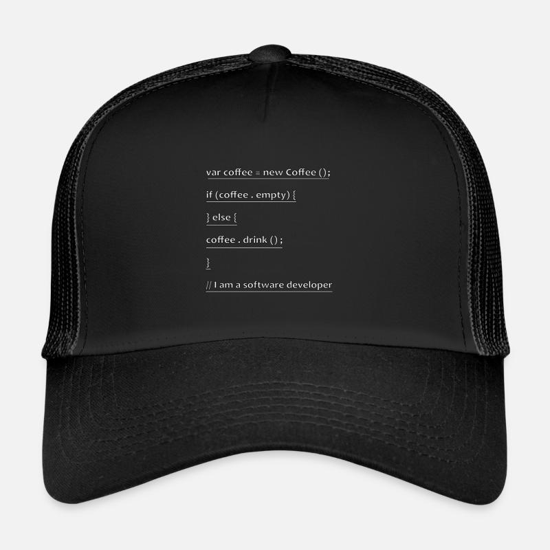 Kaffee Entwickler Informatiker Code Geschenk Trucker Cap