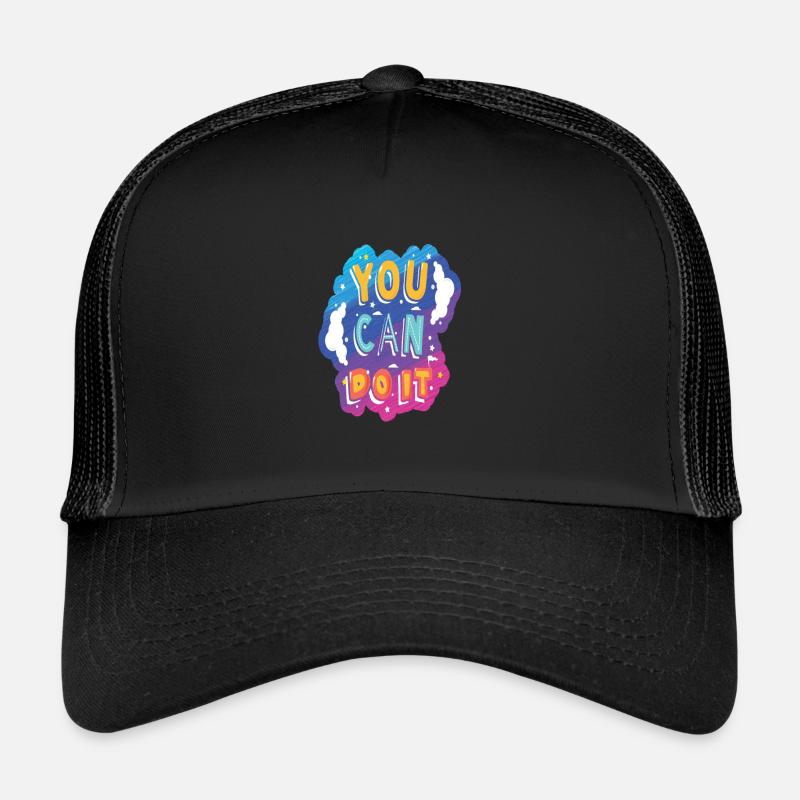 You Can Do It Motivation - Trucker Cap - black/black